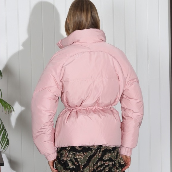 Sakura pink puffy coat - Picture 3 of 9